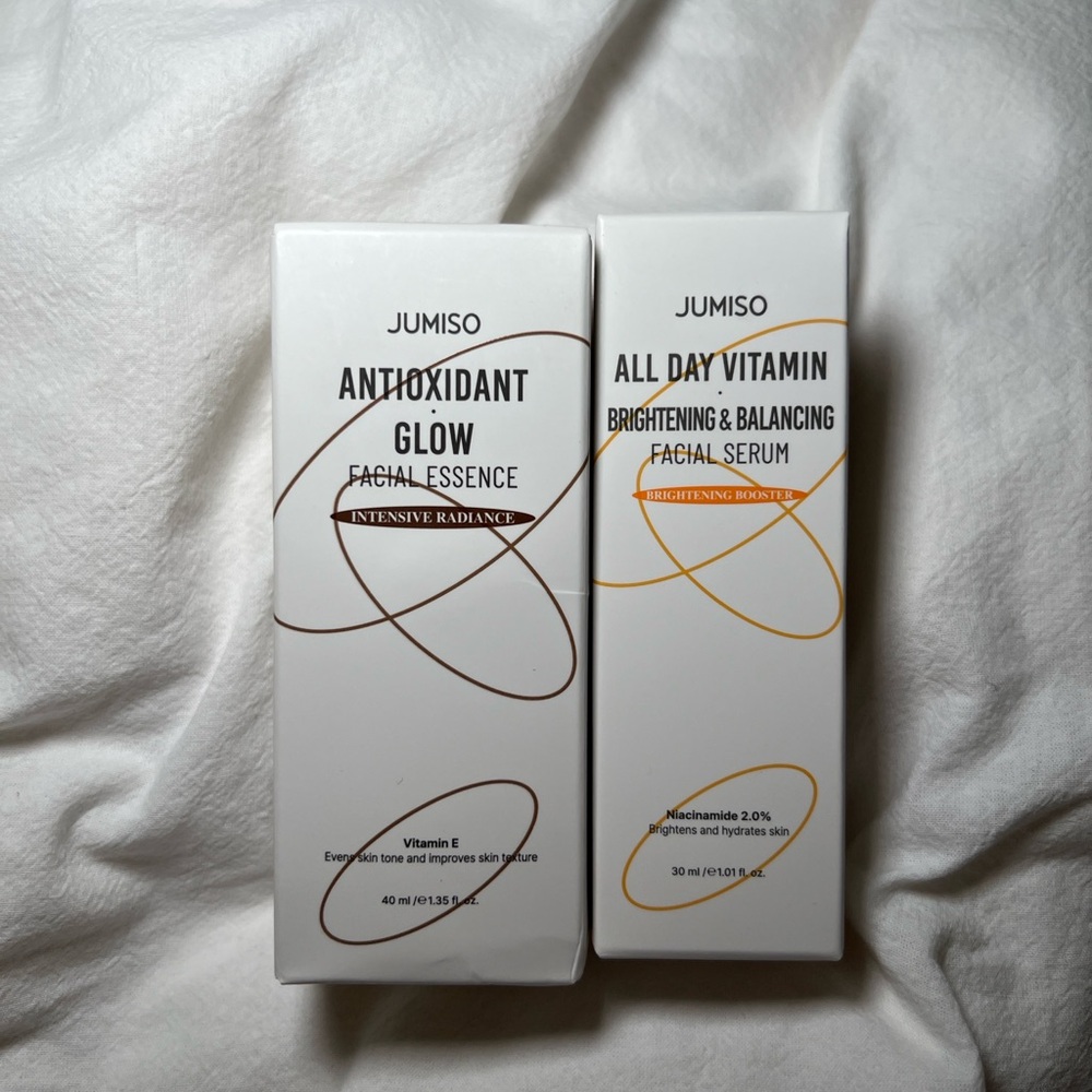 Jumiso Antioxidant Glow Facial Essence and All Day Vitamin Serum Korean Skincare